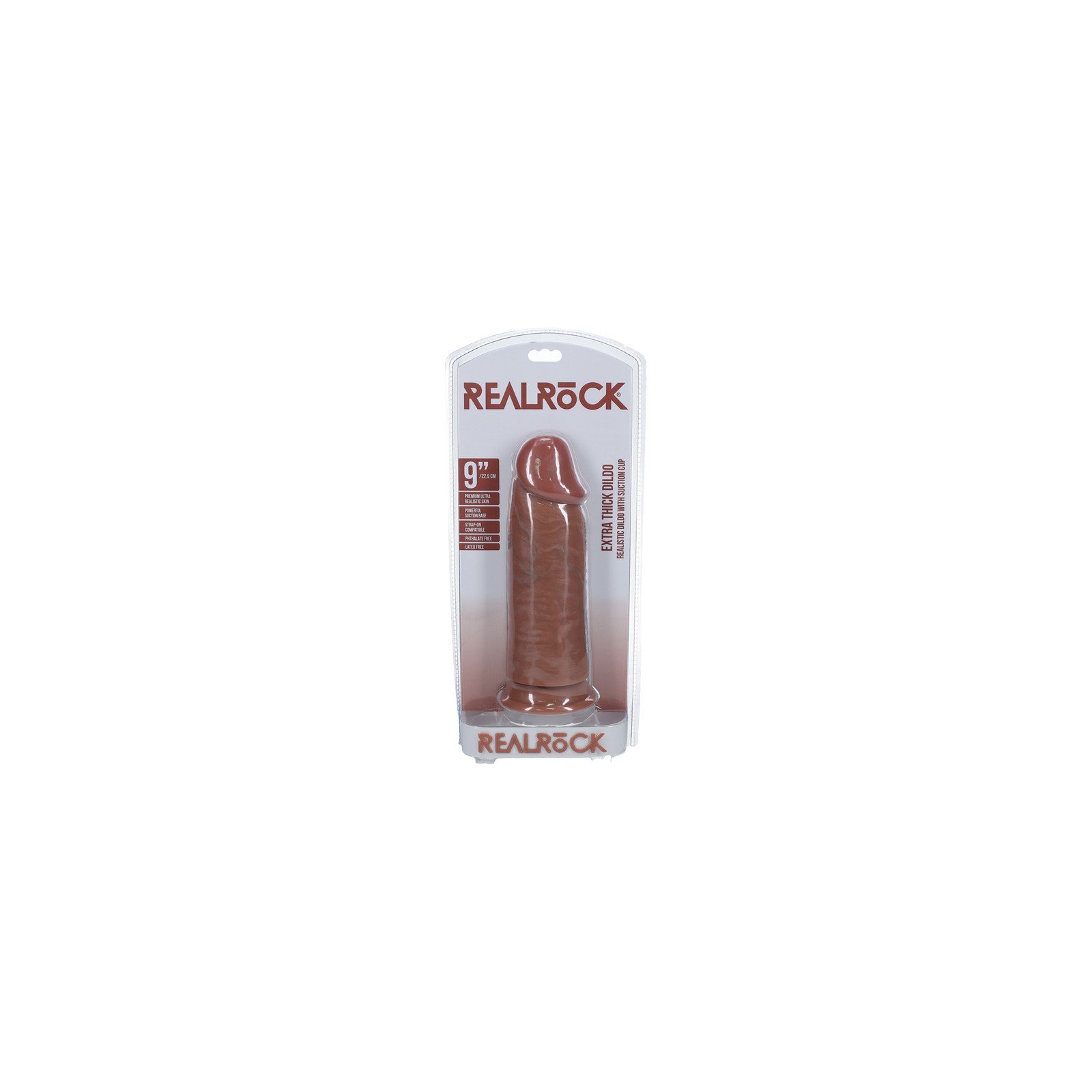 RealRock Dildo Realista Extra Grueso de 9 in.