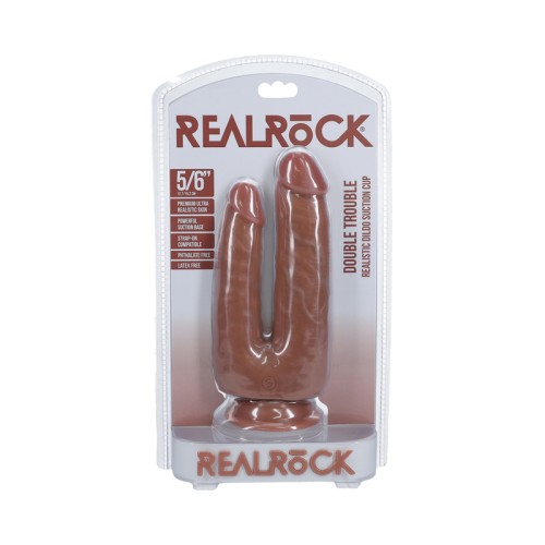 Dildo RealRock Double Trouble para Placer Inolvidable