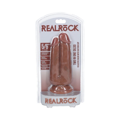 RealRock Two-in-One Dildo Tan - Versatile Pleasure