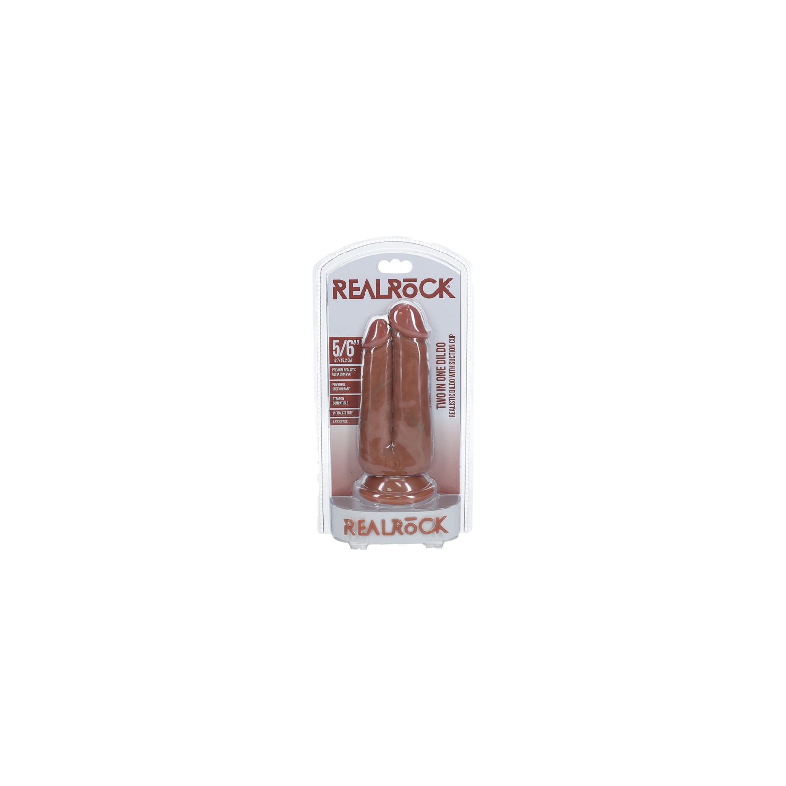 RealRock Two-in-One Dildo Tan - Versatile Pleasure