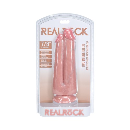 RealRock Dual-use 7 in Dildo Beige