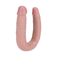 RealRock 7 in. U-Shaped Double Dildo for Intense Pleasure