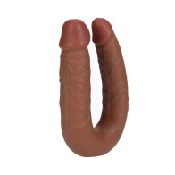 RealRock Dildo Doblemente Estriado 7 Pulgadas Tan