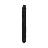 Dildo Doble Cara RealRock 12 in. Slim - Negro