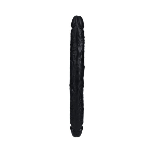 Dildo Doble Cara RealRock 12 in. Slim - Negro