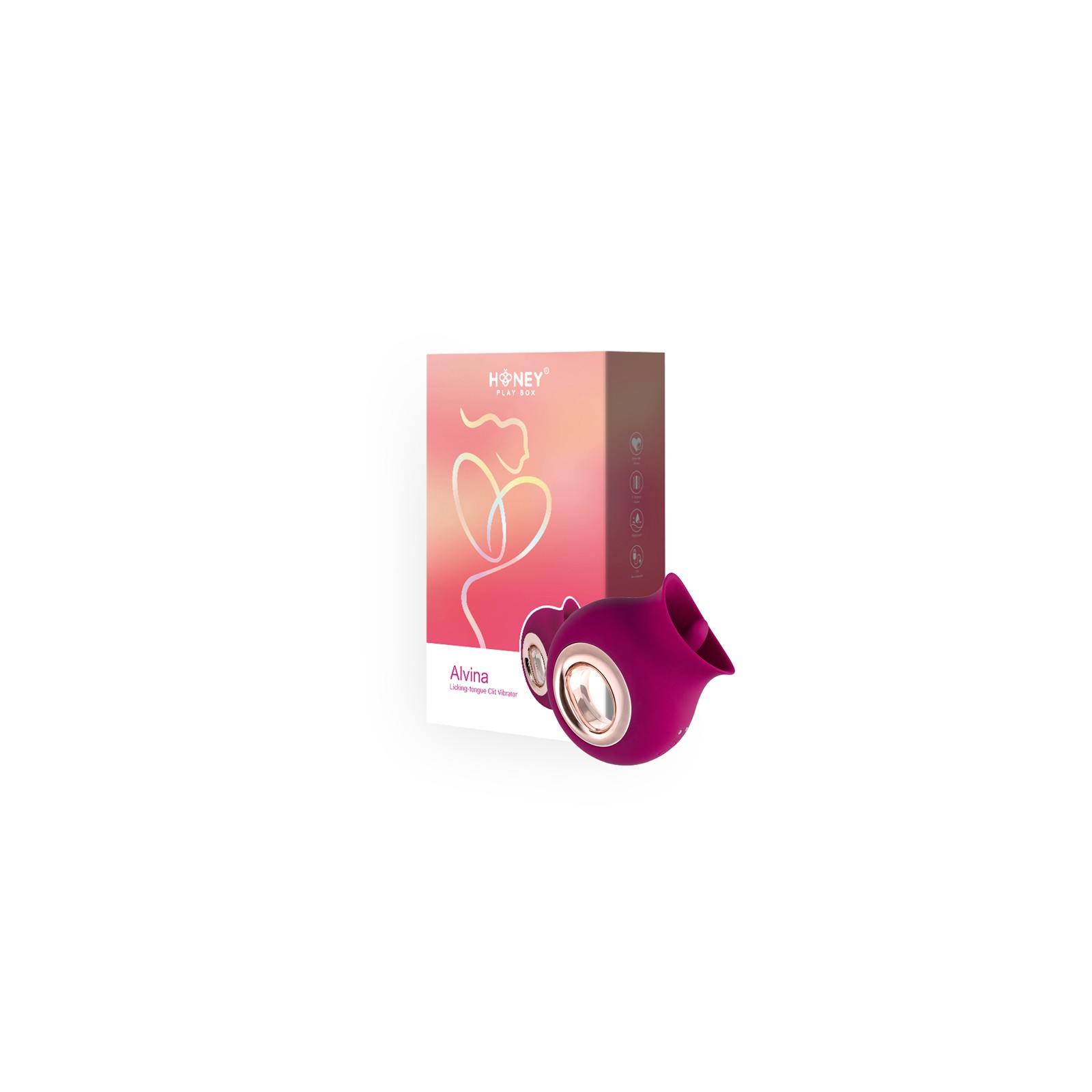 Honey Play Box Alvina Luxury Tongue Licking Clitoral Vibrator Magenta - Ultimate Sensation