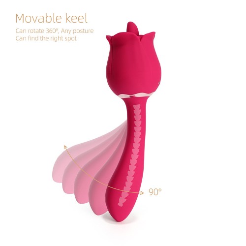 Honey Play Box Rhea Vibrador de Lengua Clítoris G-spot Rojo