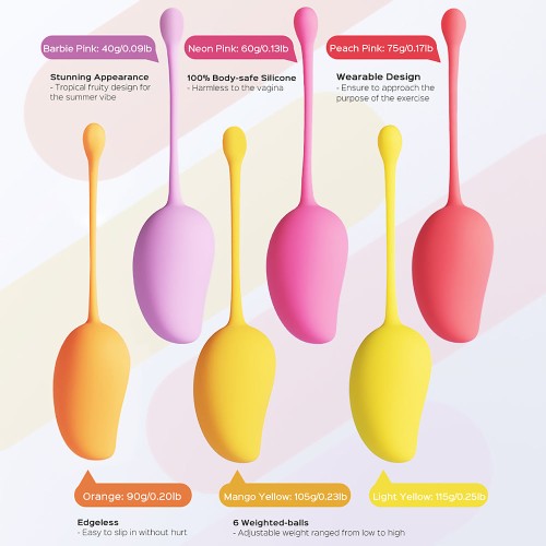 Honey Play Box Mango Tropical Kegel Ball Set