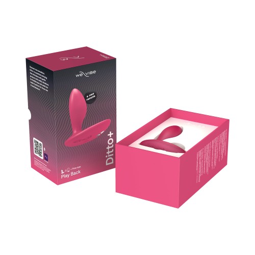 We-Vibe Ditto+ Plug Anal Vibratorio Recargable Control Remoto Rosa Cósmica