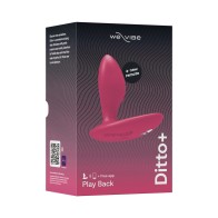 We-Vibe Ditto+ Plug Anal Vibratorio Recargable Control Remoto Rosa Cósmica