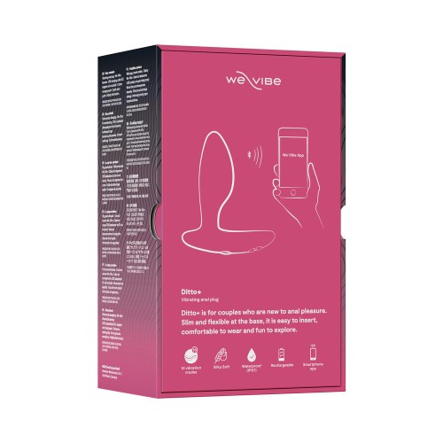 We-Vibe Ditto+ Rechargeable Remote-Controlled Silicone Anal Plug Cosmic Pink