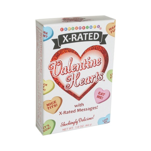 Caja de Caramelos Corazones X-Rated para San Valentín - Display de 6 Piezas