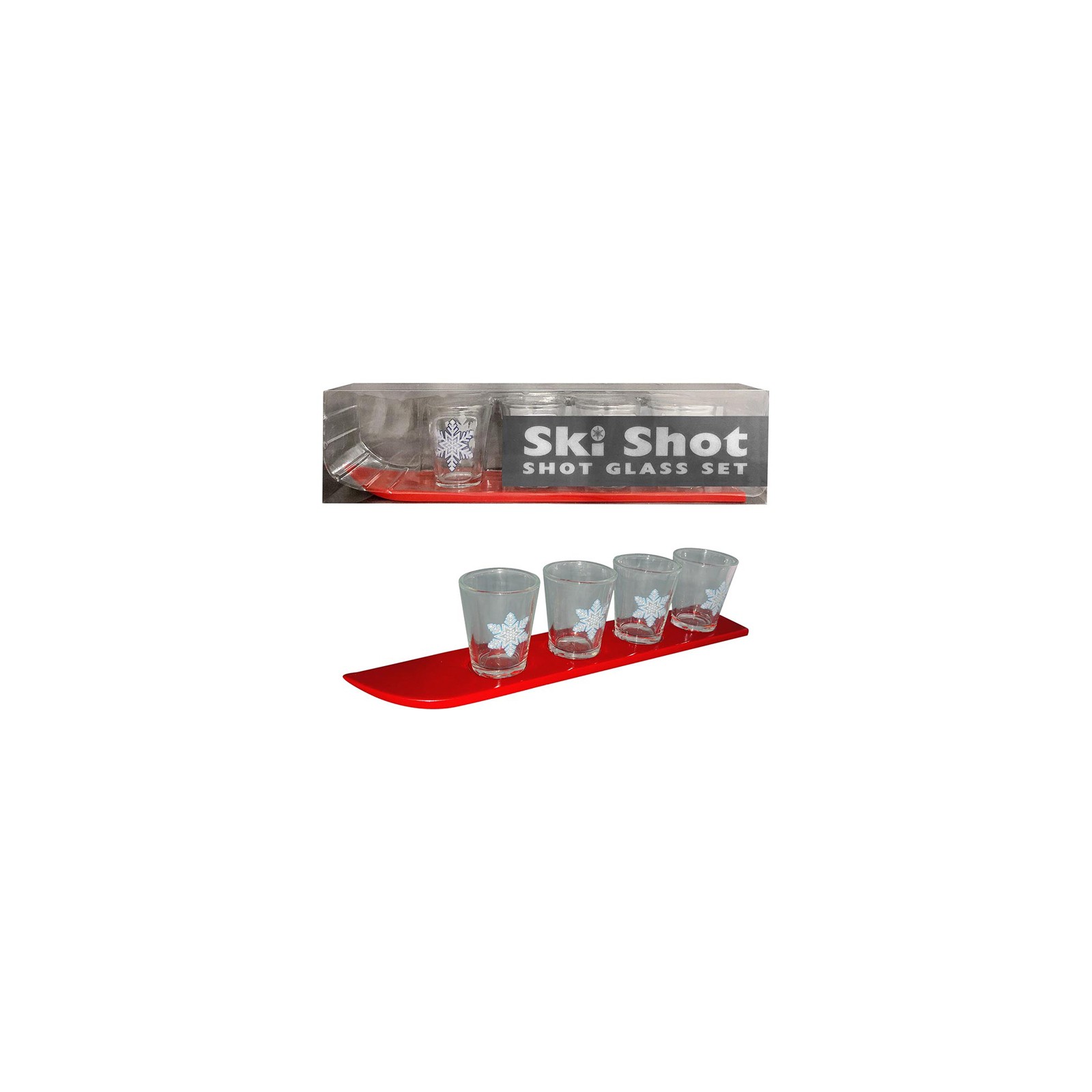 Ski Shot 4-Piece Shot Glass Set