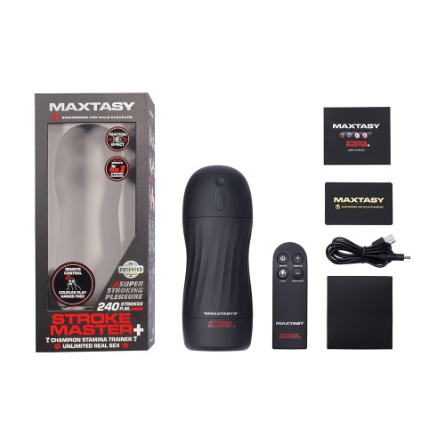 Maxtasy Stroke Master Realistic Stroker with Remote