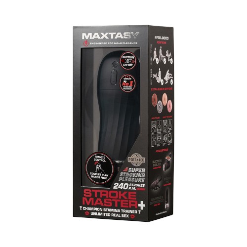 Maxtasy Stroke Master Realistic Stroker with Remote