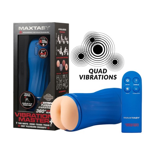 Maxtasy Vibration Master Powerful Realistic Stroker with Remote