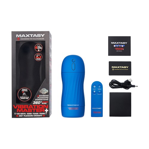 Maxtasy Master de Vibración Poderoso Stroker Realista con Control Remoto