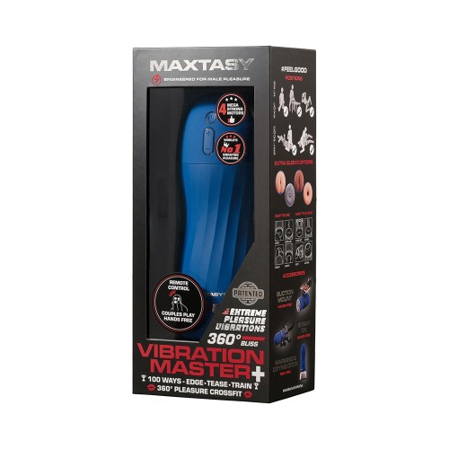 Maxtasy Vibration Master Powerful Realistic Stroker with Remote