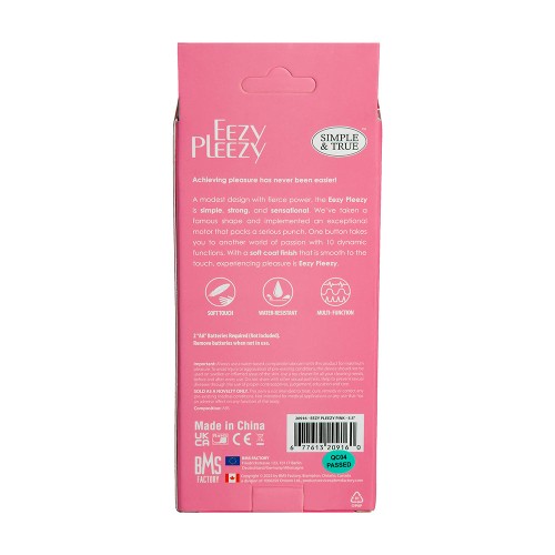 Vibrador Clásico Eezy Pleezy 5.5 in. Rosa