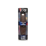 Sleeve de Extensión de Pene Jock Extra Largo 3 in. Oscuro