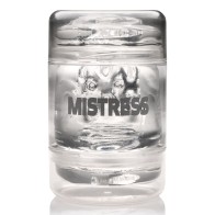 Mistress Double Shot Mouth and Pussy Mini Masturbator Clear