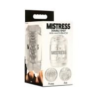 Mistress Double Shot Mini Masturbator Clear