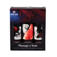 Earthly Body Edible Massage Lotion Gift Set - Indulge in Flavor