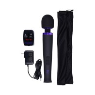 Merci Rechargeable Power Wand Silicone Massager Black Violet