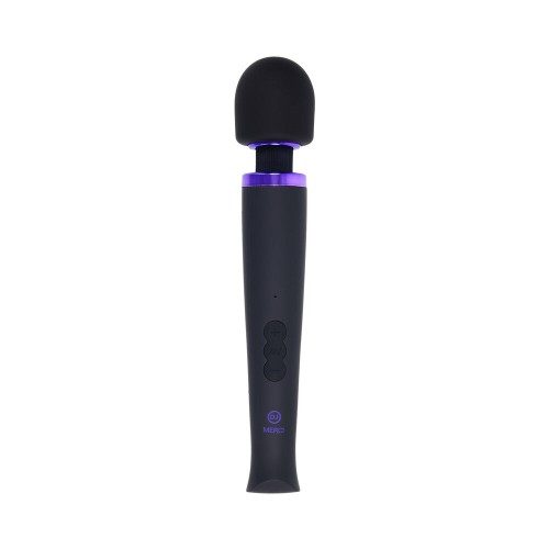 Merci Rechargeable Power Wand Silicone Massager Black Violet