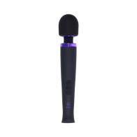 Masajeador Silicona Recargable Merci Power Wand Negro Violeta