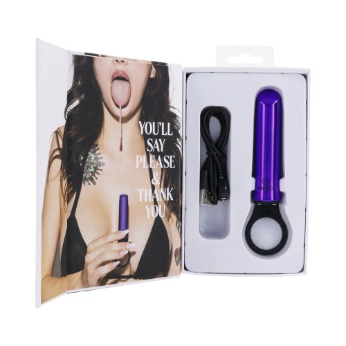 Merci Power Play Rechargeable Silicone Grip Ring Violet