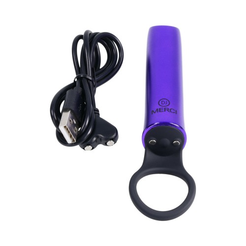 Merci Power Play Rechargeable Silicone Grip Ring Violet