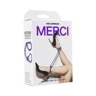 Merci Restrain 6mm Hemp Cuffs Violet