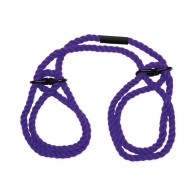 Merci Restrain 6mm Hemp Cuffs Violet