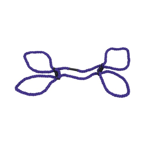 Merci Restrain Muñequeras o Tobilleras de Cañamo 6mm Violeta