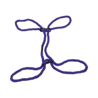 Merci Restrain Muñequeras o Tobilleras de Cañamo 6mm Violeta