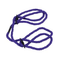 Merci Restrain 6mm Hemp Cuffs Violet