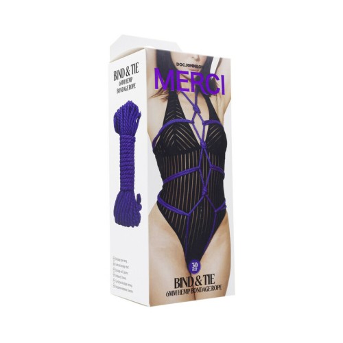 Merci Bind & Tie Hemp Bondage Rope for Sensual Restraint