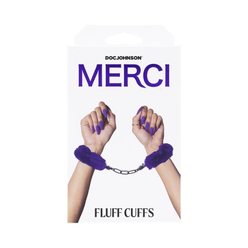 Merci Fluff Cuffs Violet