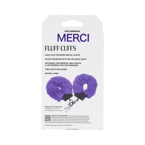 Merci Fluff Cuffs Violeta