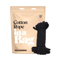 In A Bag Cotton Rope 32ft Black