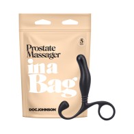 Prostate Massager In A Bag - Black Comfort