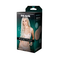 Signature Strokers Eva Elfie ULTRASKYN Pocket Pussy in Vanilla