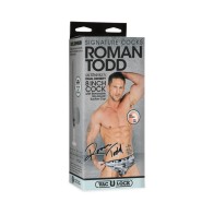 Pene ULTRASKYN Roman Todd con Ventosa Vac-U-Lock 8in Vainilla