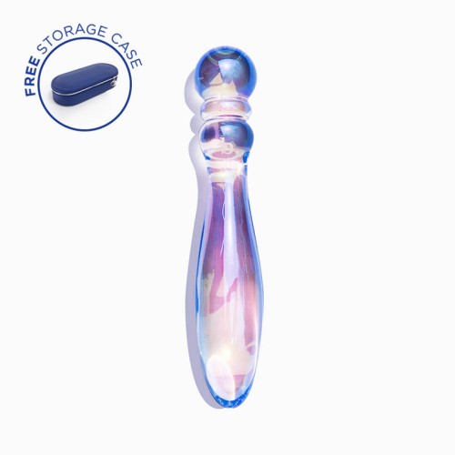 Dildo de Cristal Biird Cecii con Perlas