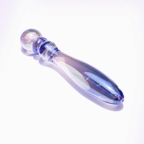 Dildo de Cristal Biird Cecii con Perlas