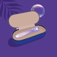 Dildo de Cristal Biird Cecii con Perlas