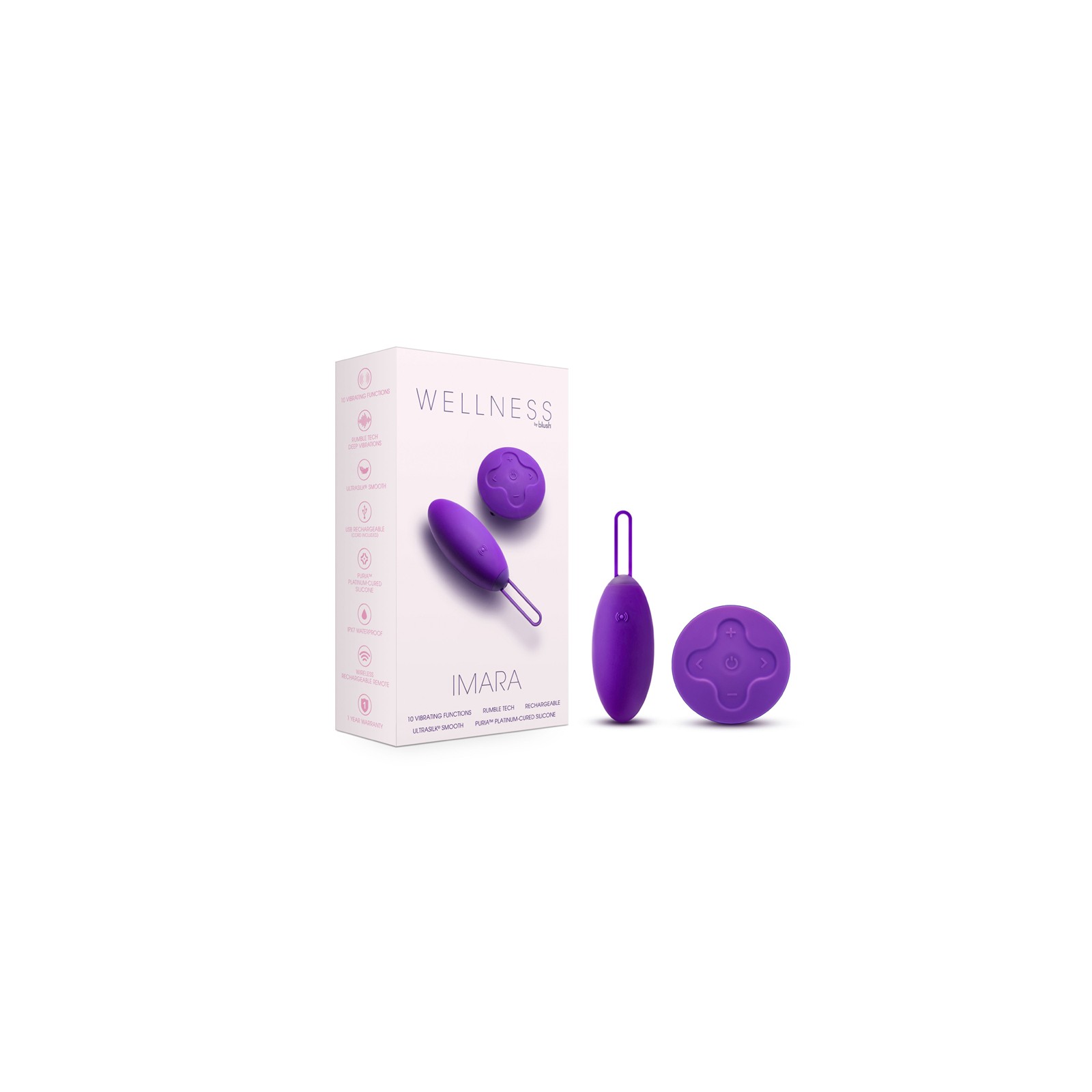 Huevo Vibrador Wellness Imara con Control Remoto