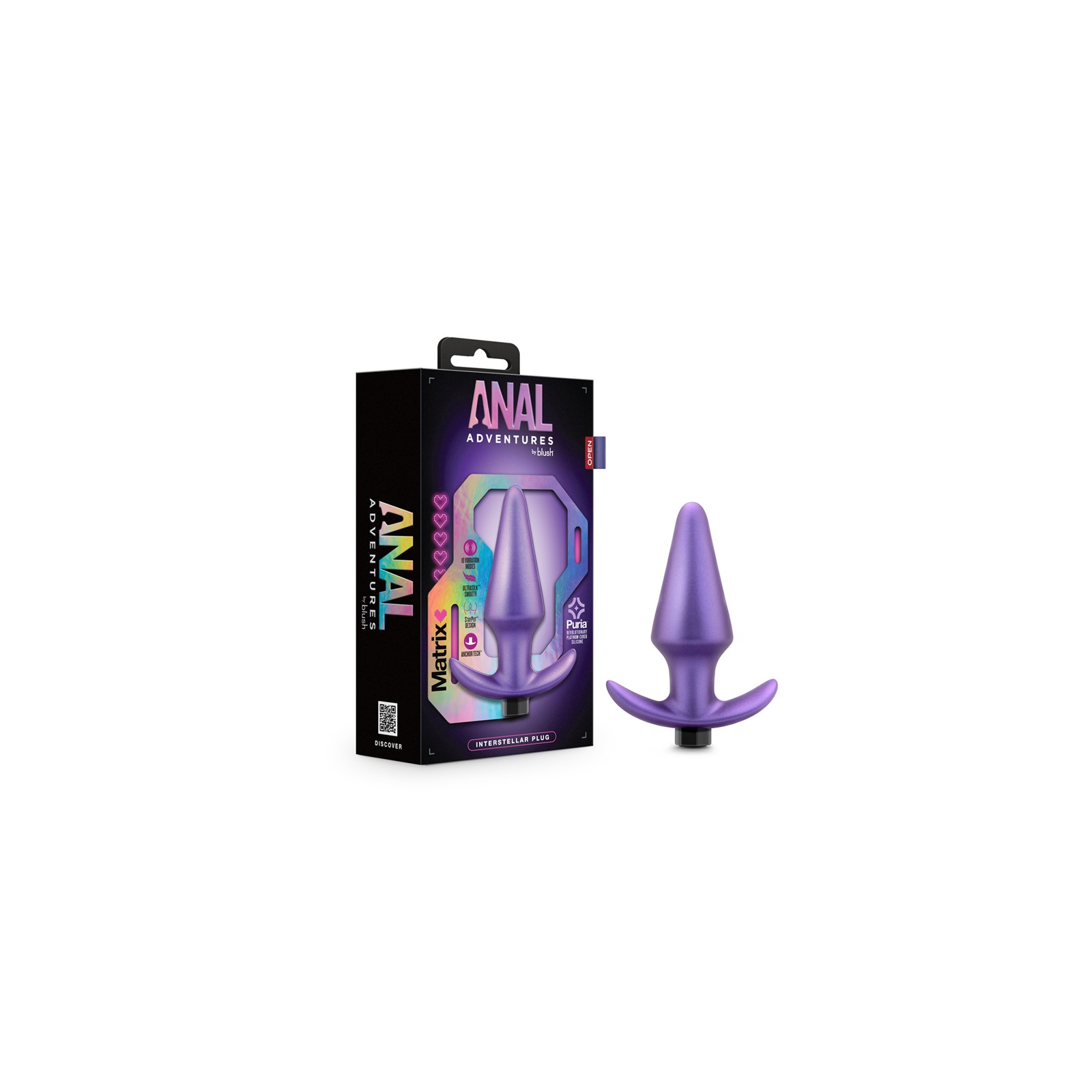 Anal Adventures Matrix Interstellar Plug Astro Violet - Ultimate Anal Toy