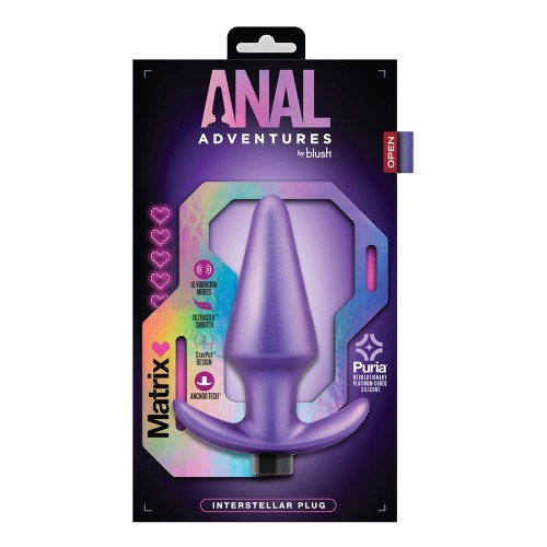 Anal Adventures Matrix Interstellar Plug Astro Violet - Ultimate Anal Toy